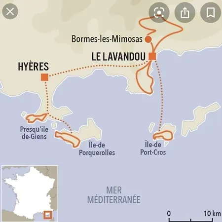 Maison Vue Mer Sur Les Iles D Or Bed & Breakfast *